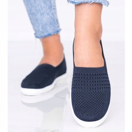 Zapatillas Slip On Funk caladas azul marino 1