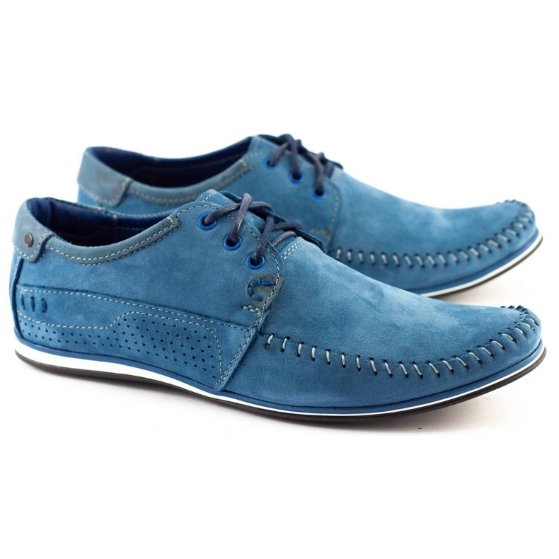 KOMODO Zapatos Mocasines de hombre 875 azul 2