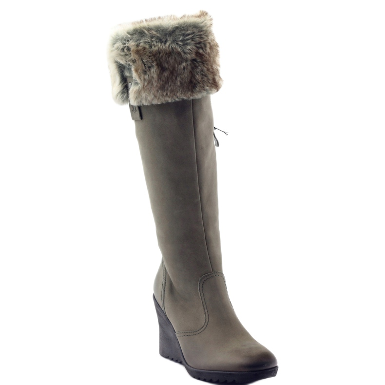 Botas Caprice de Piel con Piel 25607 gris 1