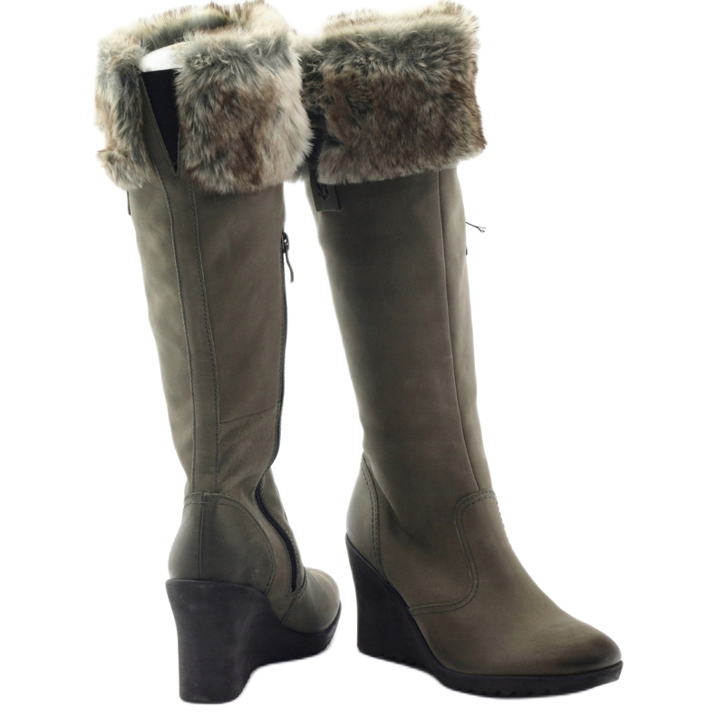 Botas Caprice de Piel con Piel 25607 gris 3