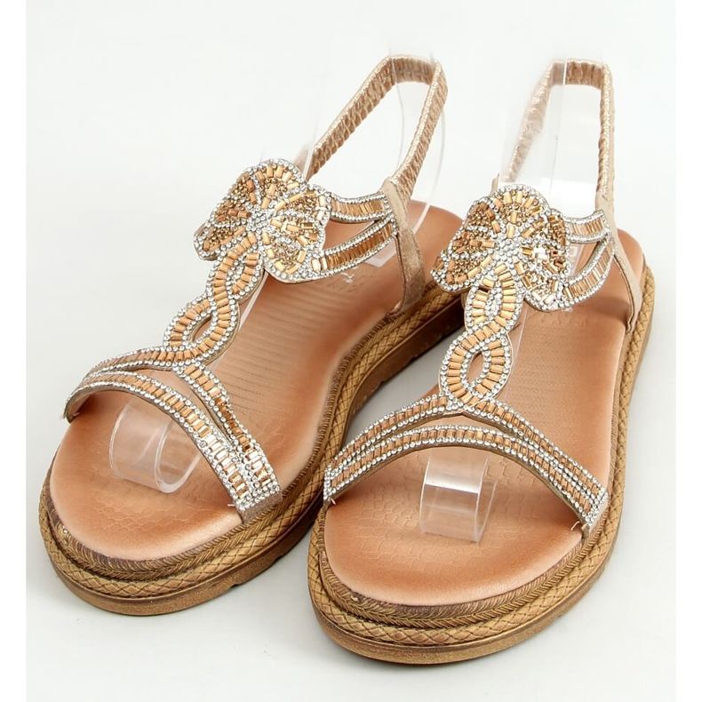 Sandalias de mujer dorado JN11-34 Gold 1