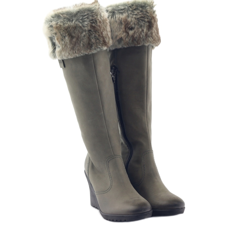 Botas Caprice de Piel con Piel 25607 gris 4
