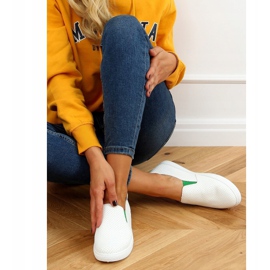 Zapatillas slip-on blanco LA45 Verde 3