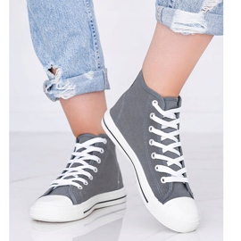 Zapatillas de mujer grises Gampa tobillo 1