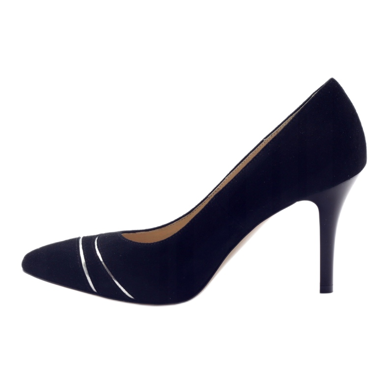 Zapatos de salón para mujer stilettos Anis 4474 negro plata 2
