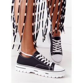 Zapatillas clásicas para mujer negras Feeling Good blanco negro 4