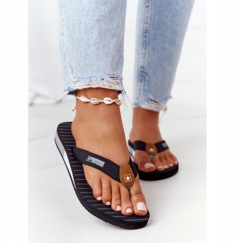 Chanclas de mujer Big Star DD274A247 Negro 1
