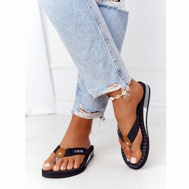 Chanclas de mujer Big Star DD274A247 Negro 2