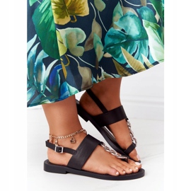 Sandalias Piel Chanclas Big Star HH274705 Negro 3