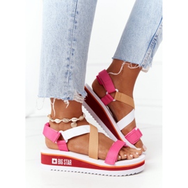 Sandalias de cuña de espuma Big Star HH274A083 Rosa rosado 6