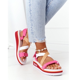 Sandalias de cuña de espuma Big Star HH274A083 Rosa rosado 7