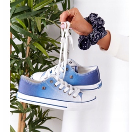 Zapatillas de Mujer Big Star HH274129 Ombre Azul Marino blanco 4