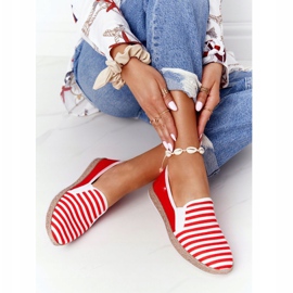 Alpargatas Mujer Big Star HH276003 Rojo-Blanco 3