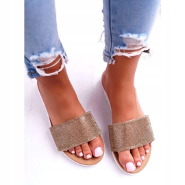 Sandalias con lentejuelas doradas para mujer Lu Boo Goodies dorado 3