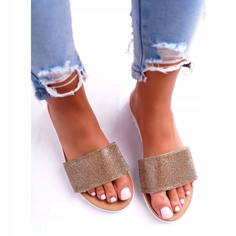 Sandalias con lentejuelas doradas para mujer Lu Boo Goodies dorado 3