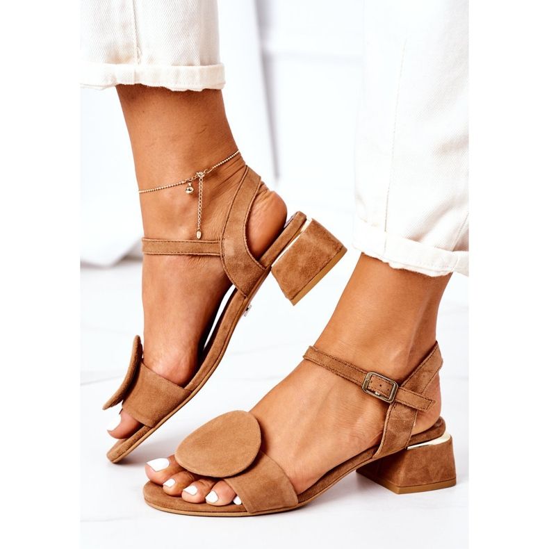 Sandalias Ante Tacón Alto Maciejka 5198A-29 Rojo marrón 2