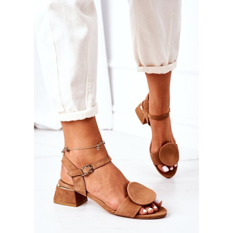 Sandalias Ante Tacón Alto Maciejka 5198A-29 Rojo marrón 1