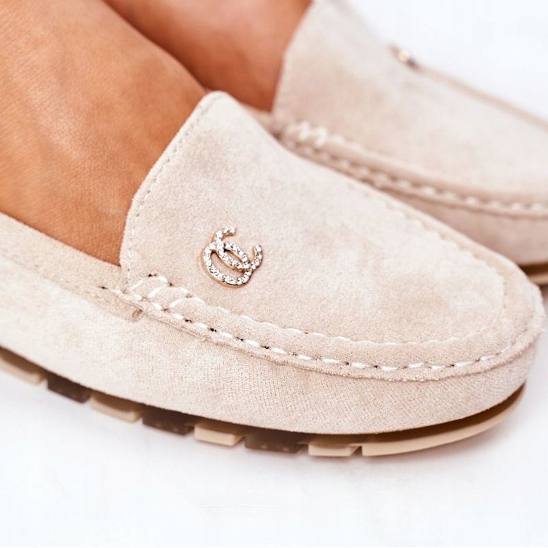 PS1 Mocasines Mujer Ante Beige Madelyn 1