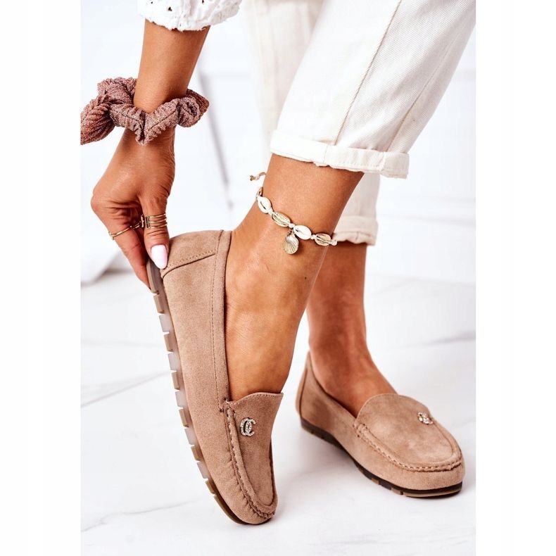 PS1 Mocasines de Ante de Mujer Marrón Claro Madelyn beige 2 PS1 Mocasines de Ante de Mujer Marrón Claro Madelyn beige 2