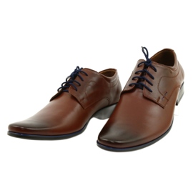 Olivier Zapatos de cuero para hombres 277 marrón 2