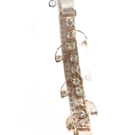 Sandalias Doradas sobre poste con Circón Espinto S352 dorado 5 Sandalias Doradas sobre poste con Circón Espinto S352 dorado 5