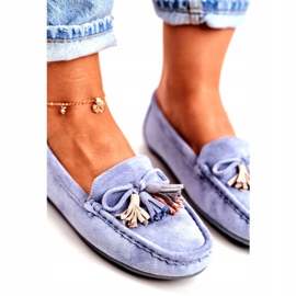 Evento Mocasines Mujer Ante 20PB35-2003 Azul Donna Mia 6