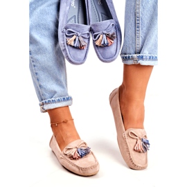 Evento Mocasines Mujer Ante 20PB35-2003 Azul Donna Mia 2