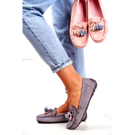 Evento Mocasines Mujer Ante 20PB35-2003 Azul Donna Mia 1