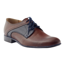 Zapatos de hombre Tur 328 marrón multicolor 1