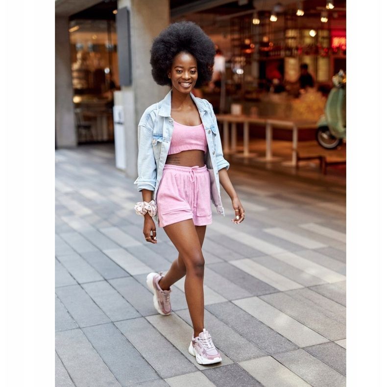 Zapatos Deportivos Mujer Memory Foam Big Star HH274258 Violeta rosado 1