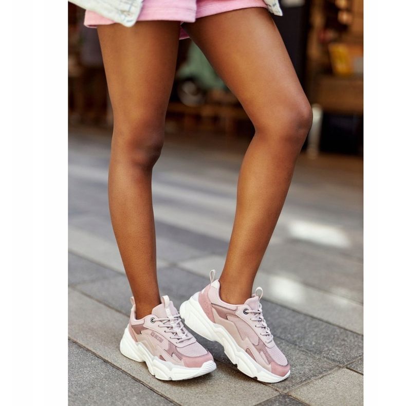 Zapatos Deportivos Mujer Memory Foam Big Star HH274258 Violeta rosado 2