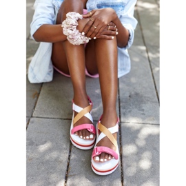 Sandalias de cuña de espuma Big Star HH274A083 Rosa rosado 11