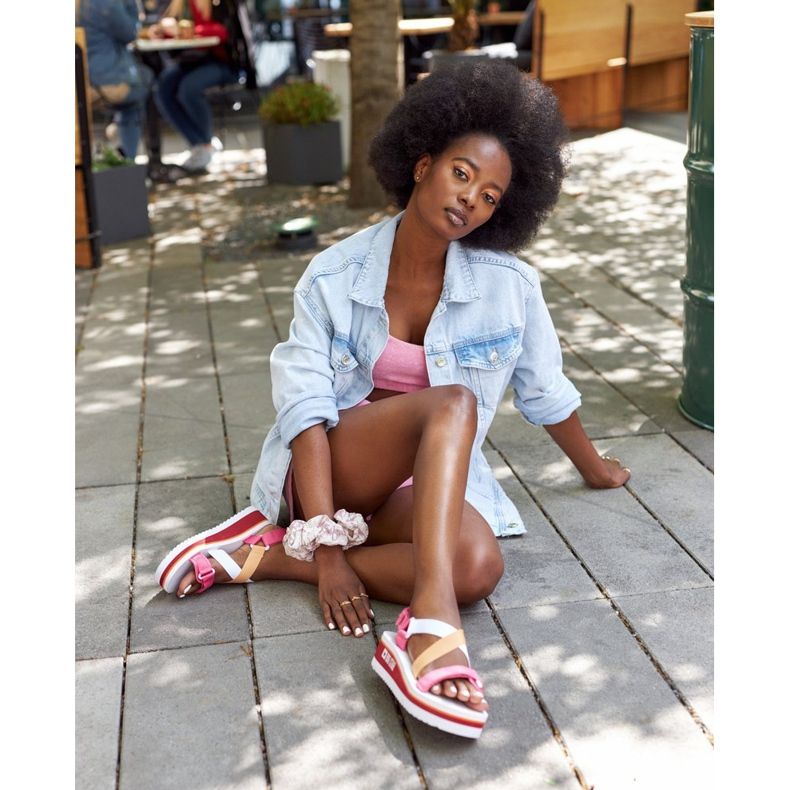 Sandalias de cuña de espuma Big Star HH274A083 Rosa 1