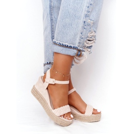 PS1 Sandalias de cuña baleares beige 3
