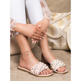 Balada Pantuflas Con Circonita Cúbica beige 3