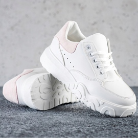 SHELOVET Zapatillas blancas de moda blanco 1