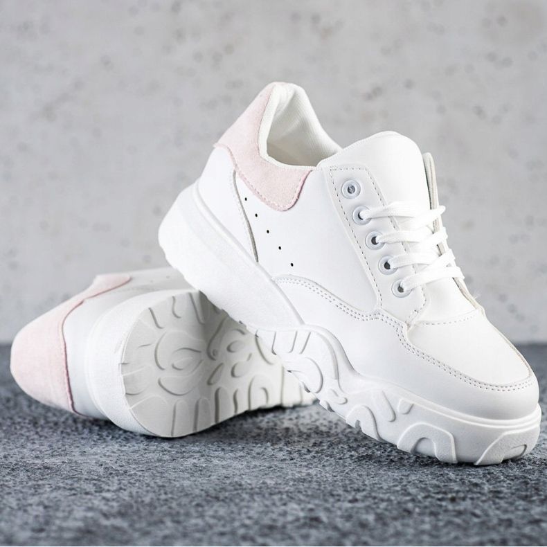 SHELOVET Zapatillas blancas de moda blanco 1