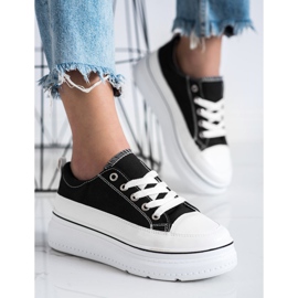 Seastar Zapatillas de moda en la plataforma negro 3