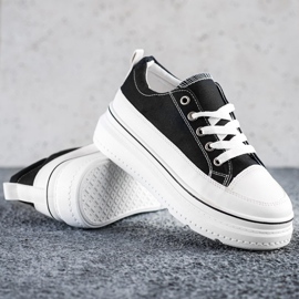 Seastar Zapatillas de moda en la plataforma negro 1