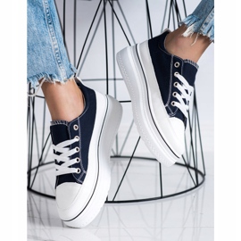 Seastar Zapatillas de moda en la plataforma azul marino azul 3