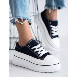 Seastar Zapatillas de moda en la plataforma azul marino azul 2