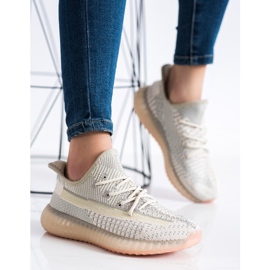 SHELOVET Zapatillas textiles en la plataforma beige 3