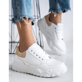 SHELOVET Zapatillas blancas de moda blanco 2