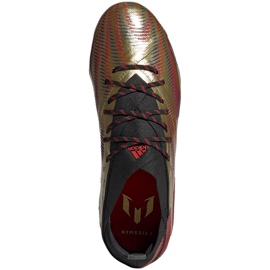 Botas de fútbol adidas Nemeziz Messi.1 Fg Jr FY0806 naranja, oro dorado 1