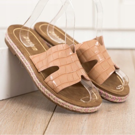 SHELOVET Pantuflas Casual Beige 2