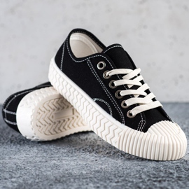 SHELOVET Zapatillas en la plataforma negro 1