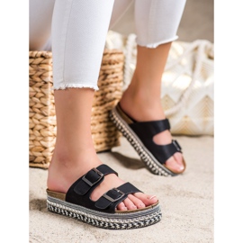SHELOVET Zapatillas Con Plataforma Decorativa negro 1