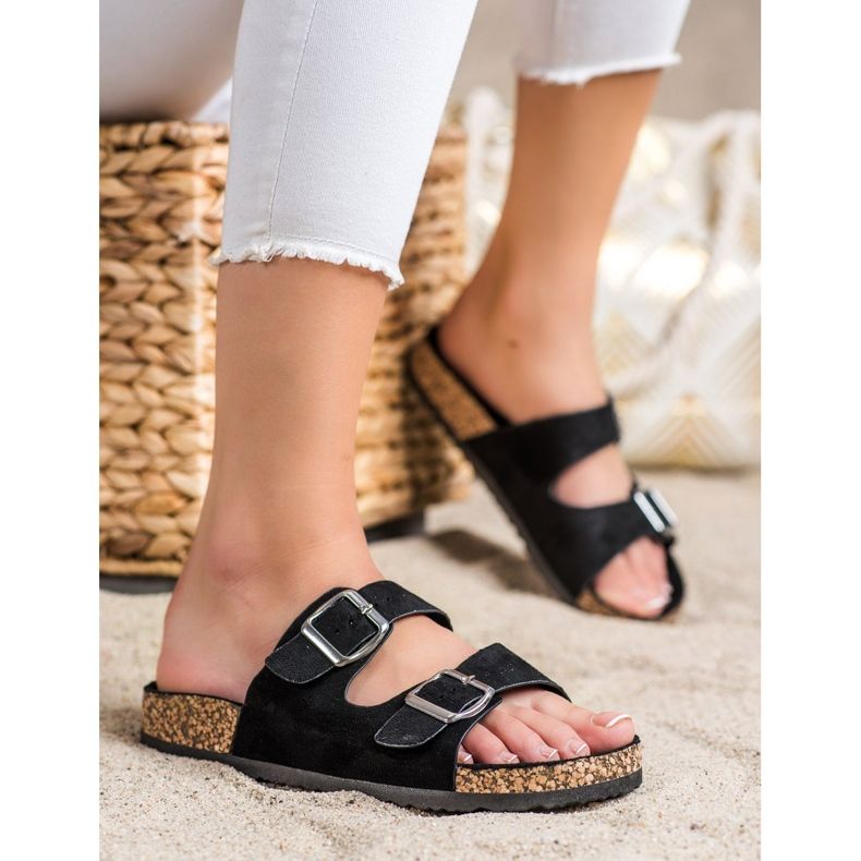 Evento Zapatillas Casual Con Hebilla negro 2 Evento Zapatillas Casual Con Hebilla negro 2