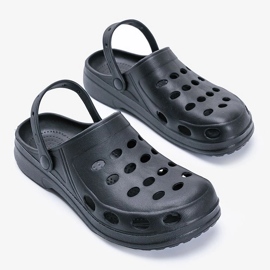 Pantuflas cox de hombre david black negro 2