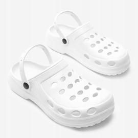 Zapatillas de coque de hombre blanco de David 1 Zapatillas de coque de hombre blanco de David 1